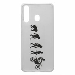 Чехол для Samsung A60 Эволюция мотоциклиста - PrintSalon