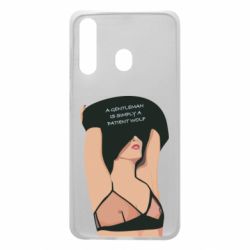Чехол для Samsung A60 Gentleman Is Simply A Patient Wolf - PrintSalon