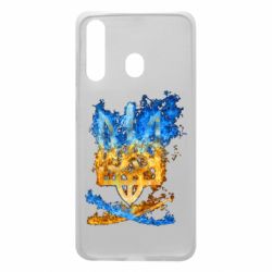 Чехол для Samsung A60 Горящий гербу Украины - PrintSalon