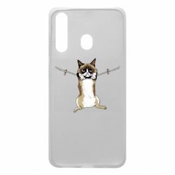 Чехол для Samsung A60 Grumpy Cat On The Rope - PrintSalon