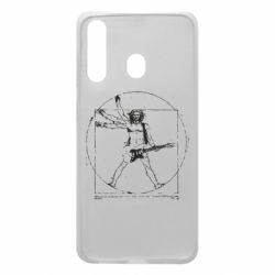 Чехол для Samsung A60 Guitarist Da Vinci - PrintSalon