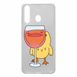 Чехол для Samsung A60 Качка і келих вина - PrintSalon