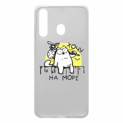 Чехол для Samsung A60 Кот Саймона, хочу на море - PrintSalon