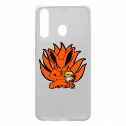Чехол для Samsung A60 Kurama And Naruto - PrintSalon