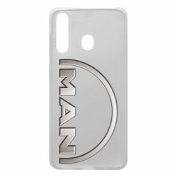 Чехол для Samsung A60 Man metallic logo - PrintSalon