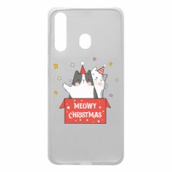 Чехол для Samsung A60 Meowy Christmas ( present box ) - PrintSalon