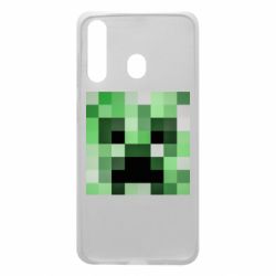 Чехол для Samsung A60 Minecraft minimalist Creeper - PrintSalon