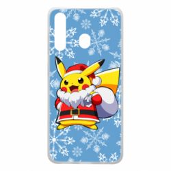 Чохол для Samsung A60 Santa Claus Pikachu - PrintSalon