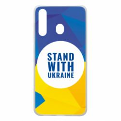 Чохол для Samsung A60 Stand with UKRAINE geometric - PrintSalon