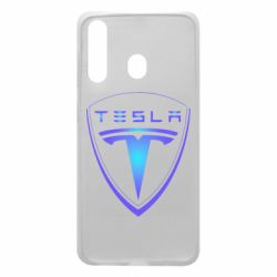 Чехол для Samsung A60 Tesla logo gradient - PrintSalon