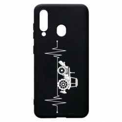 Чехол для Samsung A60 Трактор импульс - PrintSalon