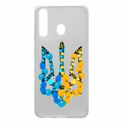Чохол для Samsung A60 Тризуб квіти Україна - PrintSalon