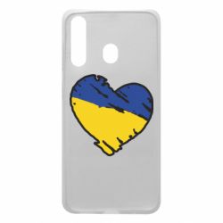 Чехол для Samsung A60 Украина сердце с царапинами - PrintSalon