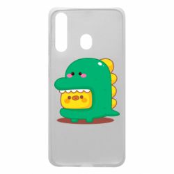 Чехол для Samsung A60 Уточка в костюме динозавра - PrintSalon