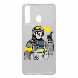 Чехол для Samsung A60 Военный с сердечком