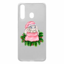 Чехол для Samsung A60 Заяц Новогодний - PrintSalon