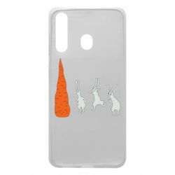 Чехол для Samsung A60 Зайцы возле морковки - PrintSalon