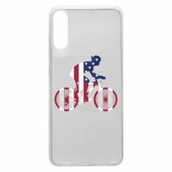 Чехол для Samsung A70 American cyclist - PrintSalon