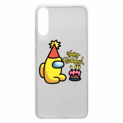 Чохол для Samsung A70 Among Us Happy Birthday - PrintSalon