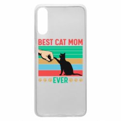 Чехол для Samsung A70 Best cat mom ever - PrintSalon