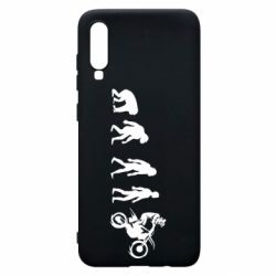Чехол для Samsung A70 Эволюция мотоциклиста - PrintSalon