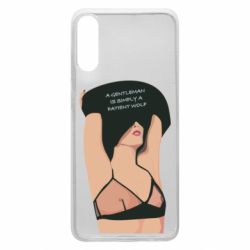 Чехол для Samsung A70 Gentleman Is Simply A Patient Wolf - PrintSalon