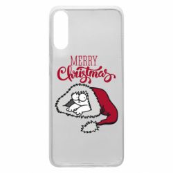 Чехол для Samsung A70 Кот саймона рождество - PrintSalon