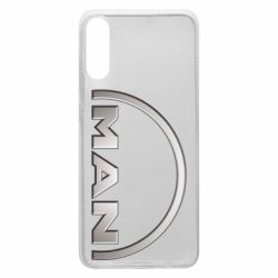 Чехол для Samsung A70 Man metallic logo - PrintSalon