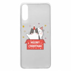 Чохол для Samsung A70 Meowy Christmas ( present box )