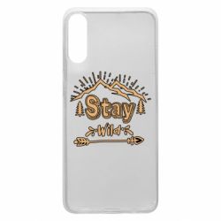 Чехол для Samsung A70 Mountains - Stay Wild - PrintSalon