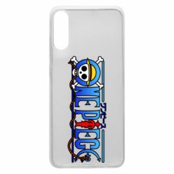 Чехол для Samsung A70 One Piece Logo Skull - PrintSalon