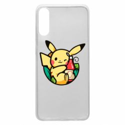 Чехол для Samsung A70 Pikachu with ketchup - PrintSalon