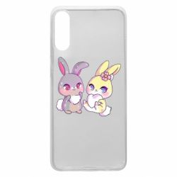 Чехол для Samsung A70 Rabbits In Love - PrintSalon