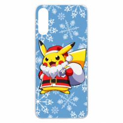 Чохол для Samsung A70 Santa Claus Pikachu - PrintSalon