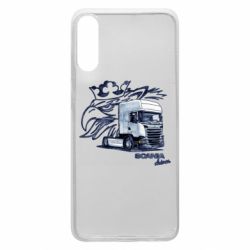 Чехол для Samsung A70 Scania watercolor art - PrintSalon