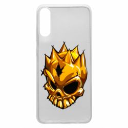 Чехол для Samsung A70 Standoff - Gold Skull - PrintSalon