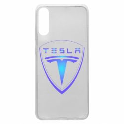 Чехол для Samsung A70 Tesla logo gradient - PrintSalon