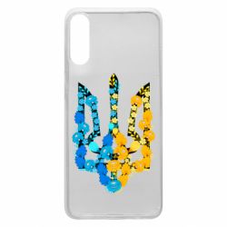 Чохол для Samsung A70 Тризуб квіти Україна - PrintSalon