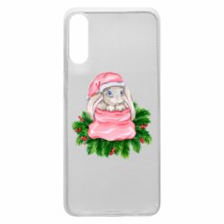 Чехол для Samsung A70 Заяц Новогодний - PrintSalon