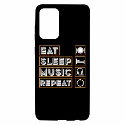 Чехол для Samsung A72 5G Eat sleep dj repeat. - PrintSalon