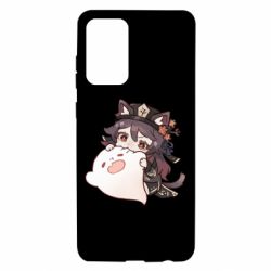 Чехол для Samsung A72 5G Hu Tao cat - PrintSalon