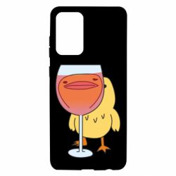 Чехол для Samsung A72 5G Качка і келих вина - PrintSalon