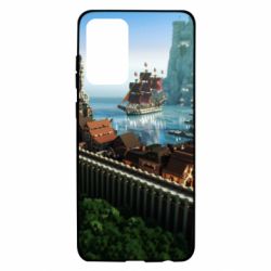 Чехол для Samsung A72 5G Minecraft beautiful town - PrintSalon