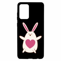 Чехол для Samsung A72 5G Rabbit with a pink heart - PrintSalon