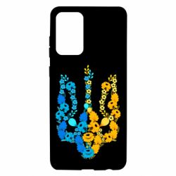 Чохол для Samsung A72 5G Тризуб квіти Україна - PrintSalon