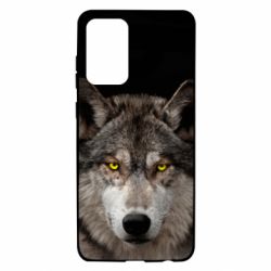 Чохол для Samsung A72 5G Wolf with yellow eyes - PrintSalon