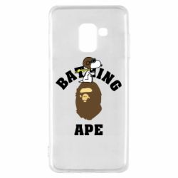Чехол для Samsung A8 2018 A bathing ape peanuts - PrintSalon