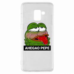 Чехол для Samsung A8+ 2018 Аhegao PePe - PrintSalon