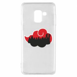 Чехол для Samsung A8 2018 Akatsuki Members Red Cloud - PrintSalon
