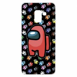 Чохол для Samsung A8 2018 Among Us Astronauts - PrintSalon